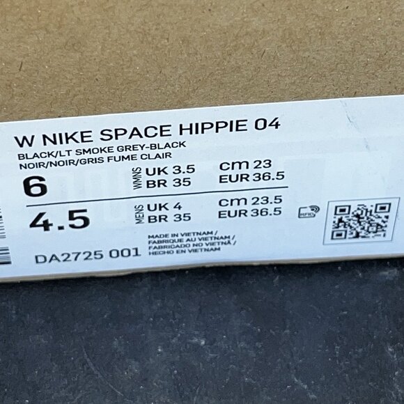 NEW Nike Space Hippie 04 Black Grey Oreo DA2725 001 Women’s Size 6 - Picture 7 of 7